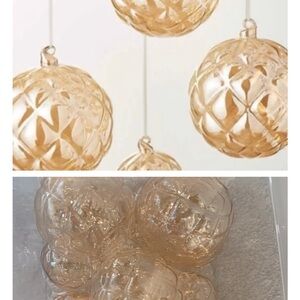 Cb2 Amber ornaments 2023